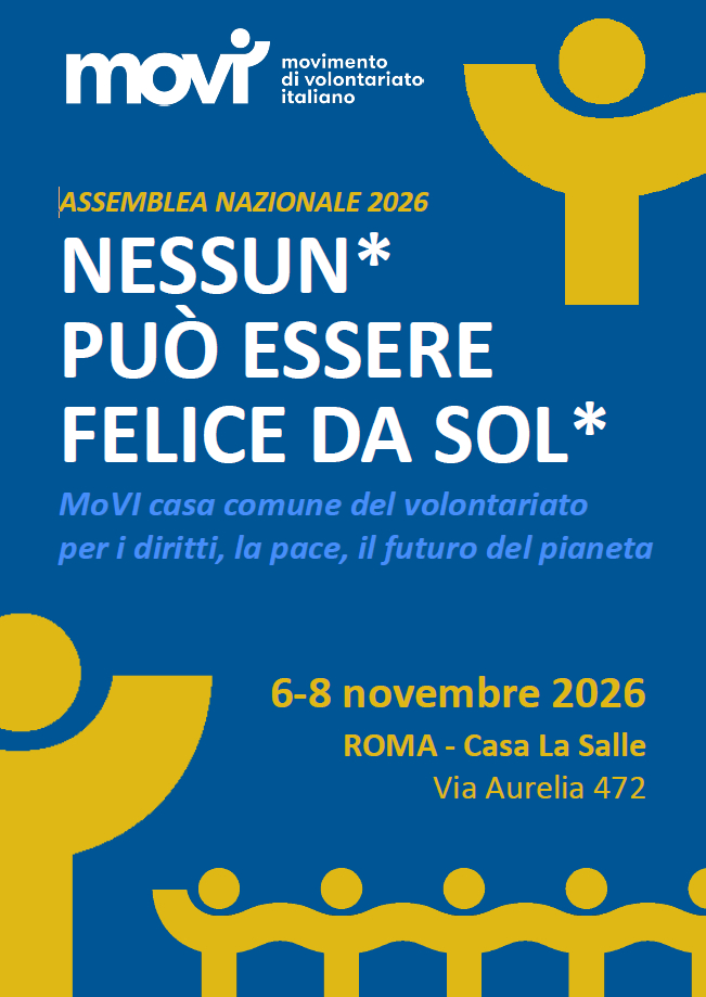 Locandina Assemblea Nazionale MoVI 6-8 novembre 2026, Roma